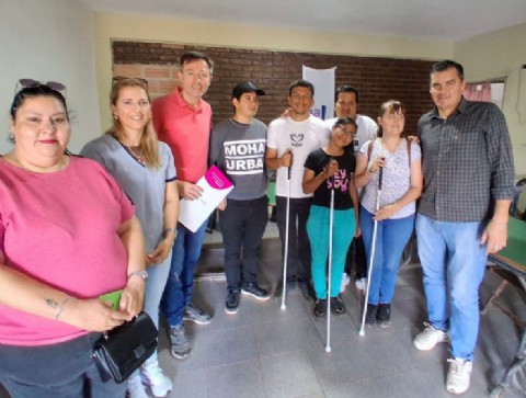 Ñachec coordinó con personas no videntes el impulso a proyectos inclusivos en Juan José Castelli
