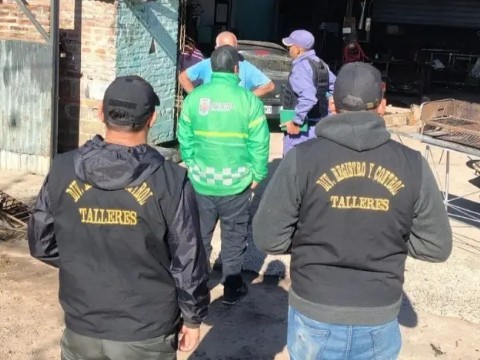 Inspeccionaron talleres de motos en Puerto Vilelas y detectaron falta de habilitaciones municipales