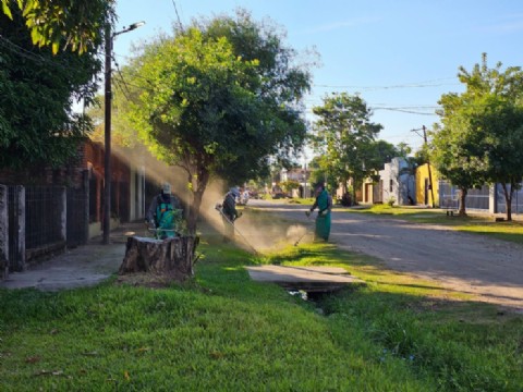 Barranqueras avanza con un nuevo cuadrante de desmalezamiento y limpieza integral