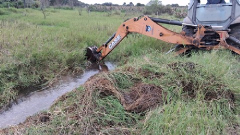 La Municipalidad de Colonia Elisa avanza con tareas preventivas en canales de agua