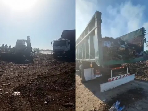 Denuncian que el municipio de Resistencia arroja basura cerca de una laguna en la zona Norte