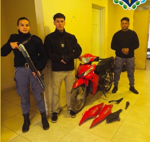 Castelli: recuperaron una moto robada en un operativo en la zona de chacras