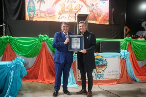 El Gobierno provincial acompañó la celebración de los 144 años de Las Palmas