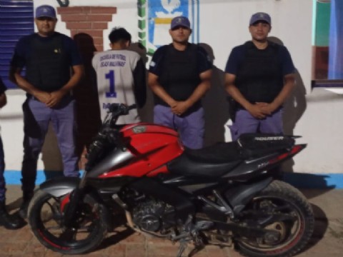 Secuestraron en El Sauzalito una motocicleta robada en Salta