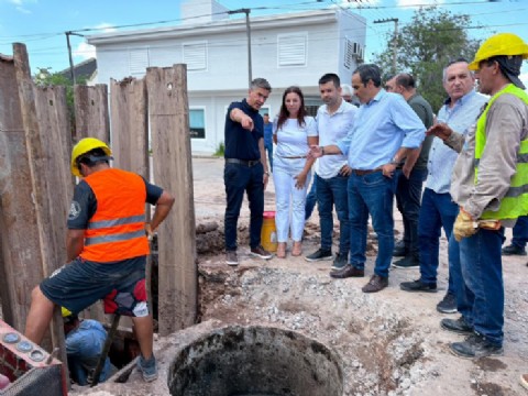El Gobierno provincial avanza con obras del Plan de Saneamiento Ambiental en Sáenz Peña