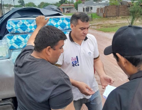 El Gobierno provincial continúa la asistencia a familias afectadas por las lluvias en Juan José Castelli