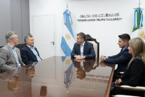 El gobernador Zdero recibió al expresidente de la Nación Mauricio Macri