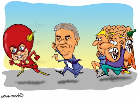 De pronto "Flash": Milei pasó por la provincia y los ánimos de la campaña se caldearon