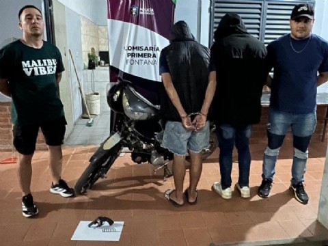Dos jóvenes fueron detenidos por circular con un arma de fuego en Fontana