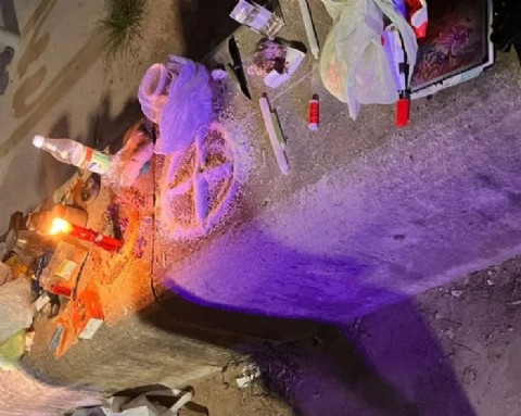 Agentes motorizados desactivaron un rito umbanda en el Parque de la Democracia