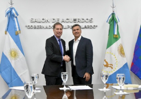 Zdero recibió a Diego Santilli para avanzar en la reforma laboral, obras y temas claves para la provincia