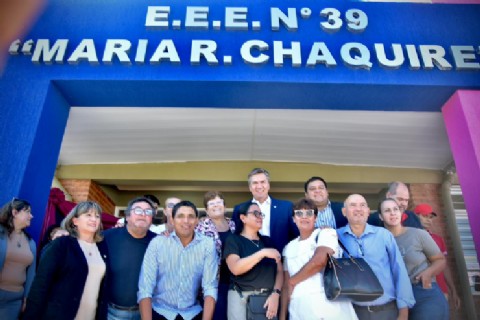 El Gobierno provincial inauguró el nuevo edificio de la Escuela Especial 39 en Presidencia de la Plaza