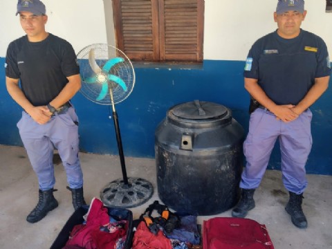 Recuperaron elementos robados de una casa deshabitada en Chorotis