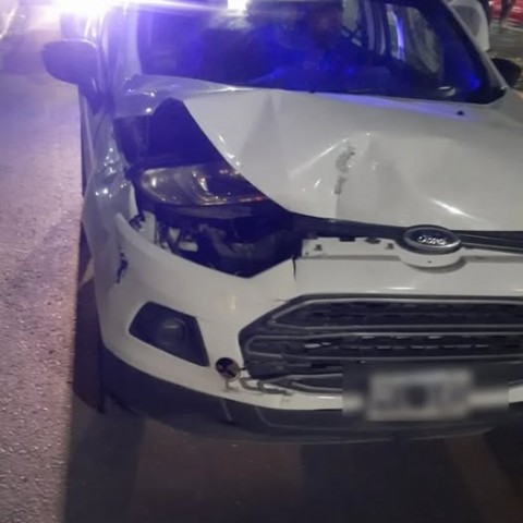 Resistencia: conductor alcoholizado chocó un vehículo estacionado y terminó demorado