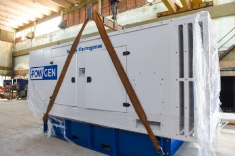 Secheep instaló un nuevo grupo electrógeno de 640 kva en Comandancia Frías