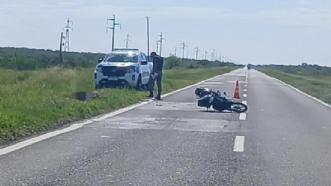 Motociclista fue partícipe en un siniestro vial en Presidencia de la Plaza