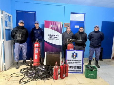 Sorprendieron a tres hombres robando un local abandonado en Resistencia