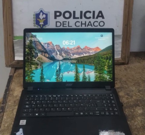 Resistencia: detuvieron a un joven de 20 años con una notebook robada