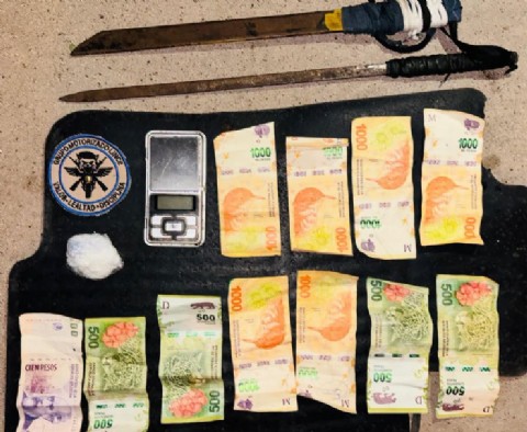 Operativo “lince” en Resistencia: los detuvieron con cocaína y un arma punzante