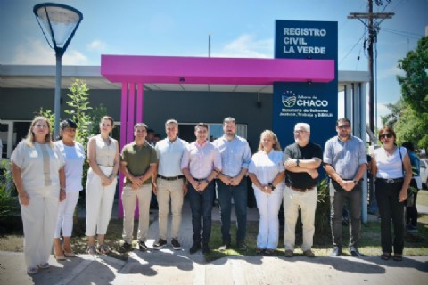 El Gobierno provincial habilitó a nuevo el edificio del Registro Civil de La verde