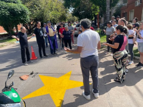 Pintaron una nueva estrella amarilla en memoria de Milagros Belén Machuca