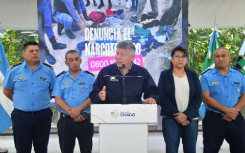 Matkovich destacó el secuestro de más de 42 kilos de estupefacientes y la detención de una decena de personas
