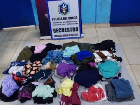 Tres individuos forzaron el techo de un local de ropas y se llevaron mercadería en Resistencia