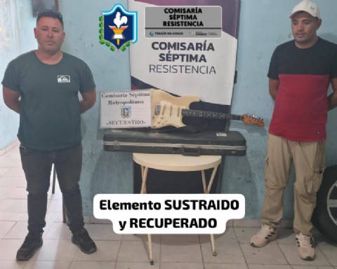 Resistencia: recuperan una guitarra eléctrica valuada en más de 7 millones de pesos