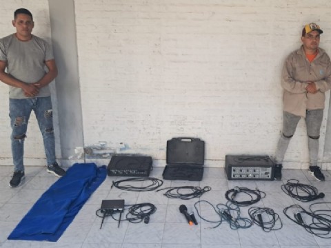 Recuperaron equipos de sonido robados de una iglesia en Resistencia