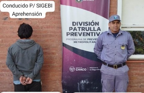 Patrulla preventiva de Resistencia detuvo a un hombre con pedido de captura