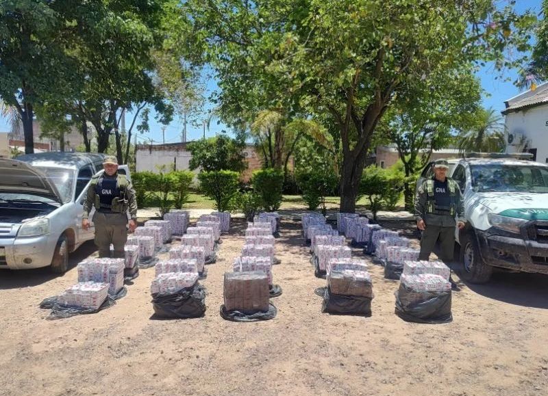 Incautaron más de 19.000 paquetes de cigarrillos a orillas del Río Bermejo