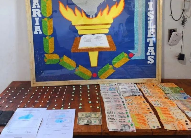 Secuestraron cocaína, dinero y detuvieron a un hombre en Tres Isletas