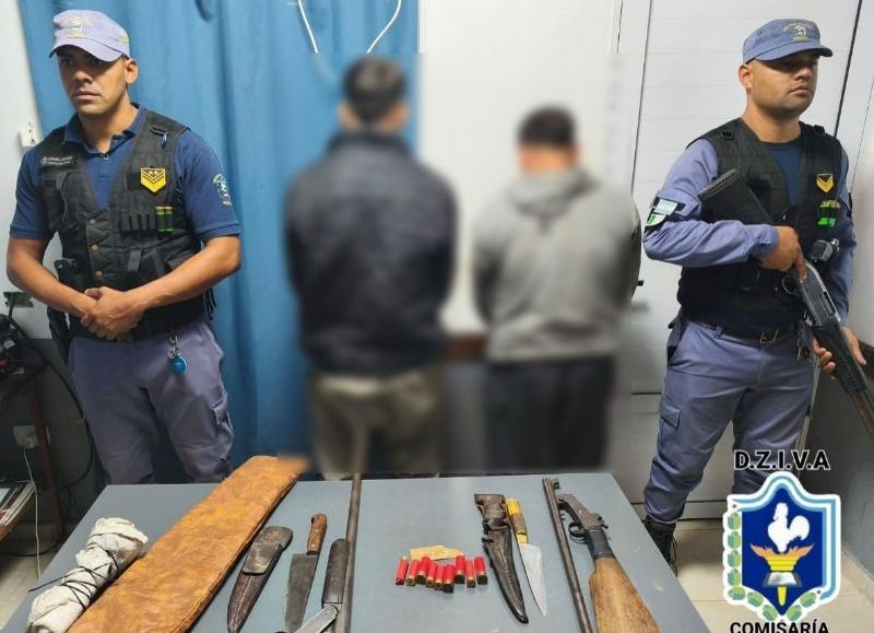 Secuestran escopetas y cartuchos tras un operativo en una zona rural de Samuhú