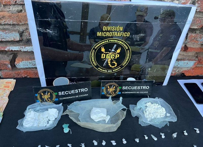 Fontana: incautan más de 300 gramos de cocaína, dinero en efectivo y elementos vinculados a la venta de estupefacientes