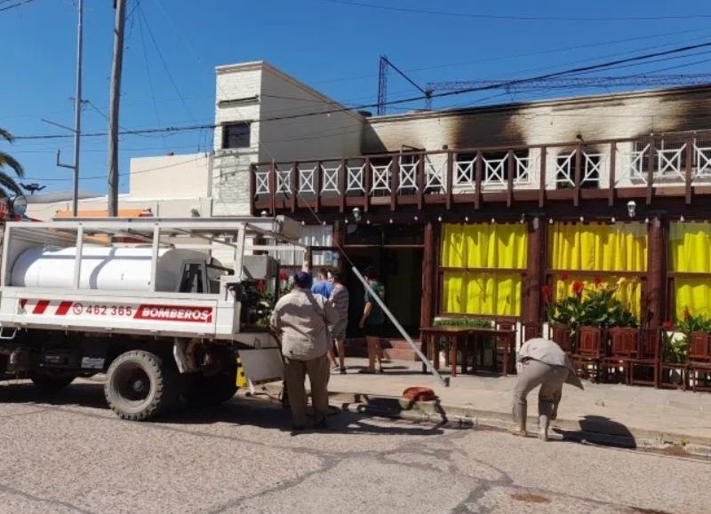 La cocina de un local gastronómico sufrió un incendio en Las Breñas