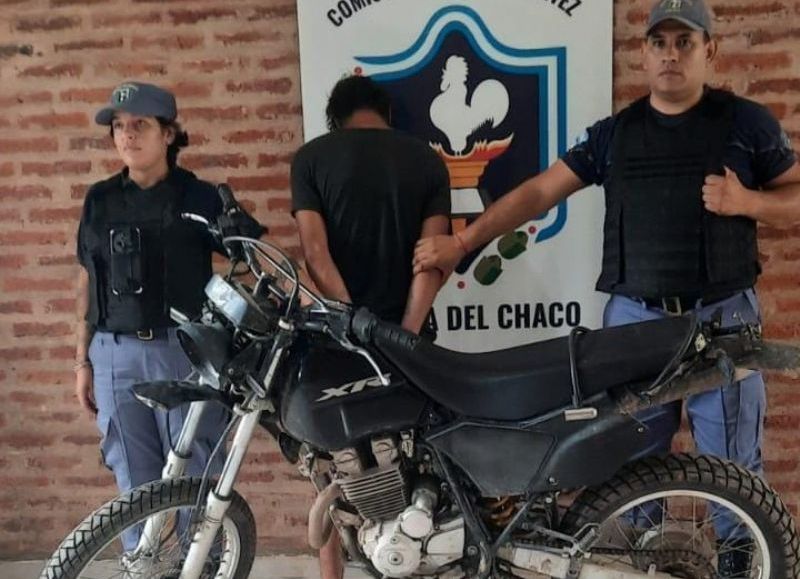 Colonia Benítez: intentó darse a la fuga con una motocicleta robada y fue detenido