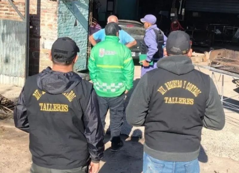 Inspeccionaron talleres de motos en Puerto Vilelas y detectaron falta de habilitaciones municipales