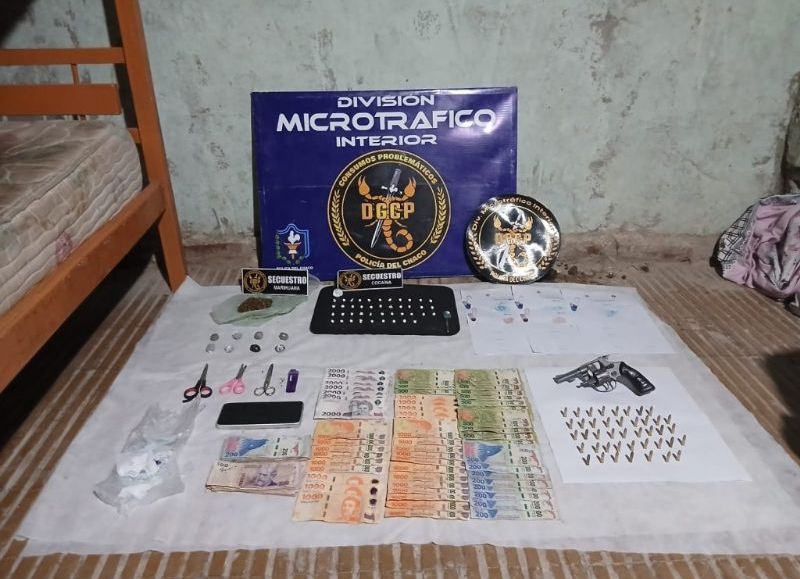 Allanamiento en Sáenz Peña: secuestraron drogas, un arma y dinero en efectivo