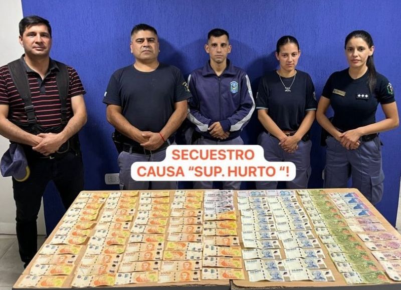 Recuperaron más de 500 mil pesos robados a un supermercado de Sáenz Peña