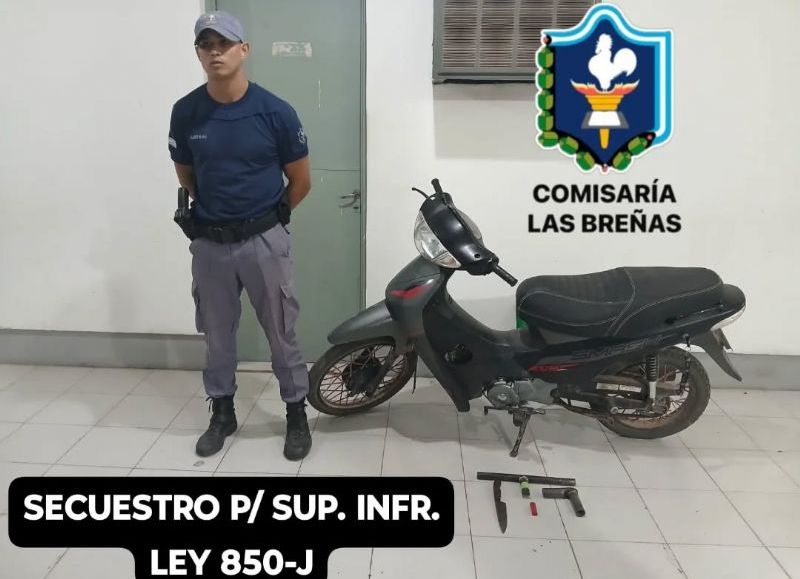 Las Breñas: abandonó el rodado para escapar, pero fue detenido por la Policía