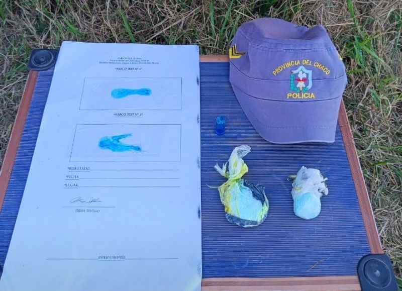 Detuvieron a un joven que transportaba cocaína en Presidencia Roca