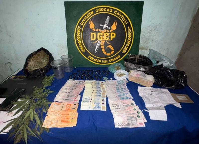 Secuestraron marihuana, dinero y dispositivos electrónicos en Tres Isletas