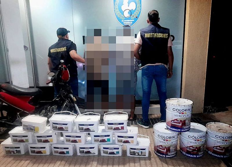 Sáenz Peña: esclarecieron el robo a una pinturería y recuperaron la mercadería