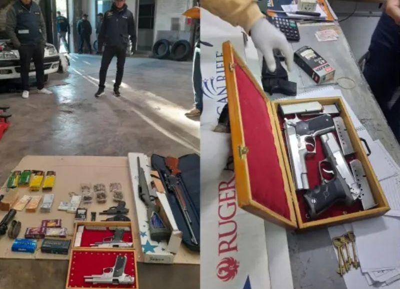 Secuestraron armas, municiones y dinero en efectivo tras un robo millonario en Colonias Unidas