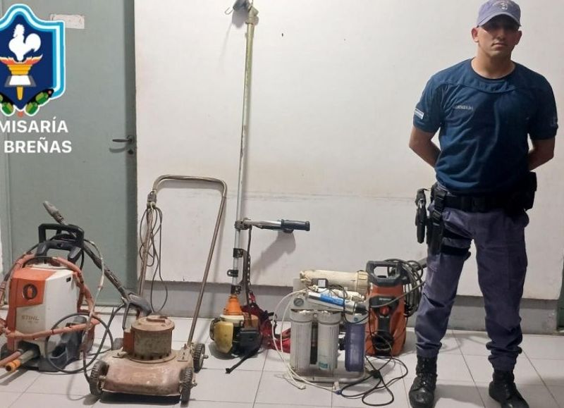 Recuperan elementos robados en una causa por “supuesto hurto” en Las Breñas