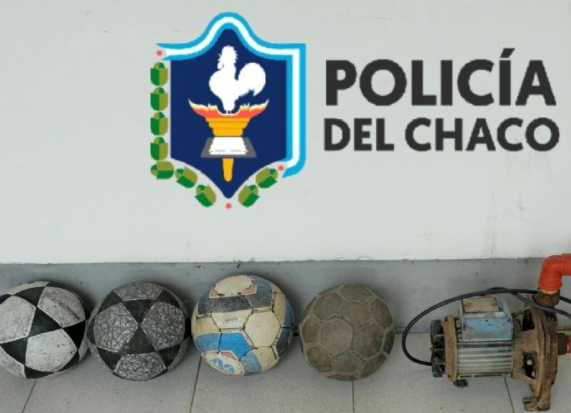 Recuperaron elementos robados de un complejo deportivo en Las Breñas