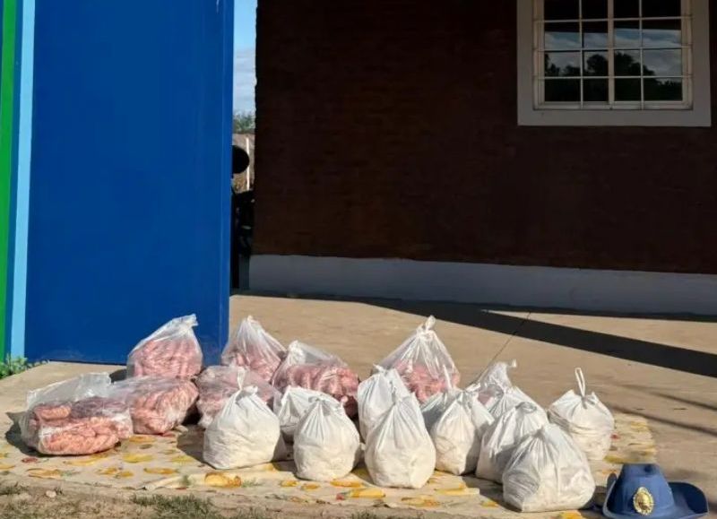Demoraron a un hombre que llevaba más de 120 kilos de carne en Pampa del Indio