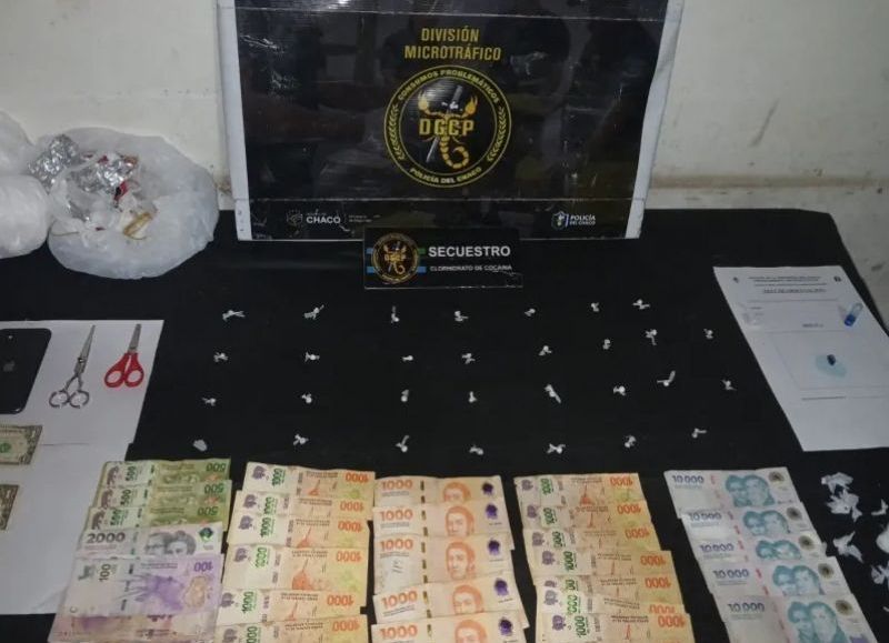 Secuestraron cocaína y dinero mediante un allanamiento en Resistencia