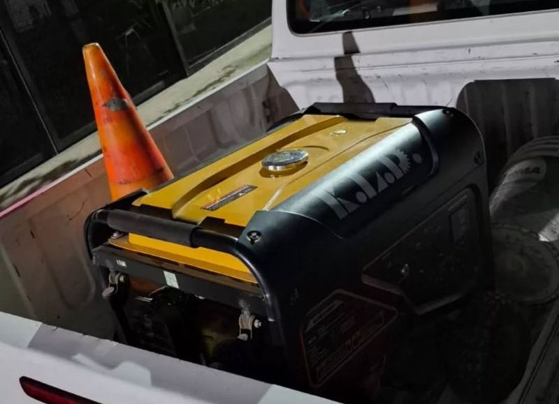 Resistencia: rápida intervención policial permitió recuperar un grupo electrógeno robado minutos antes
