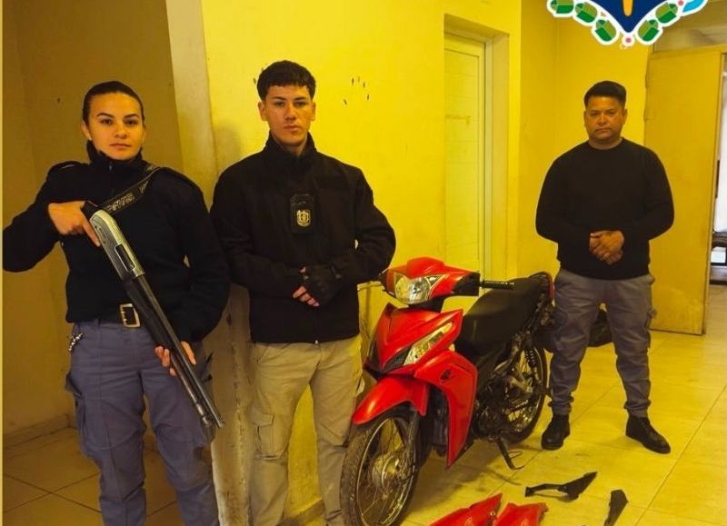 Castelli: recuperaron una moto robada tras un operativo en la zona de chacras